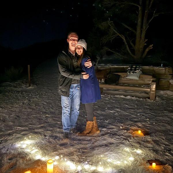 Haphazard LED's does not a good engagement photo make