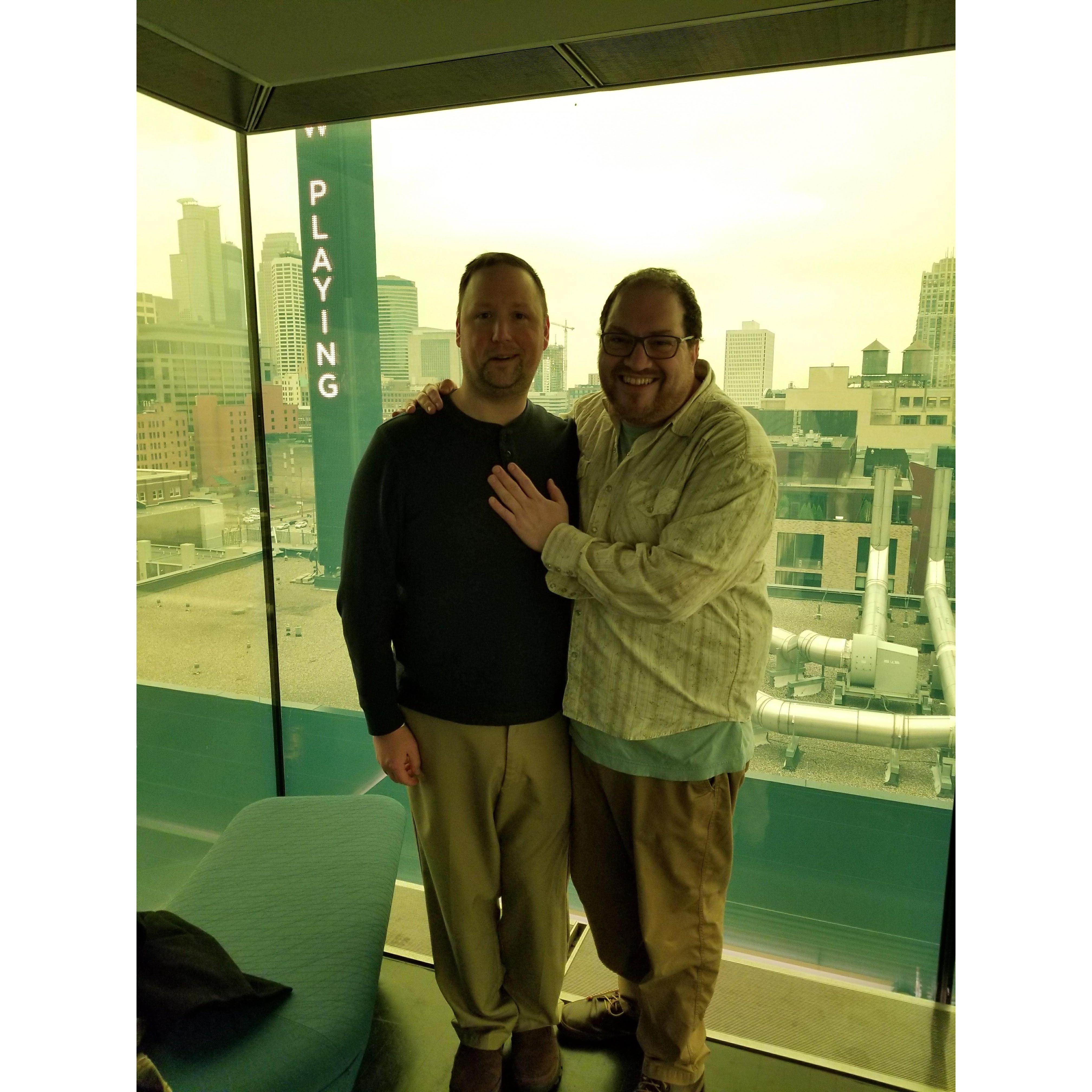 This was taken on the 9th floor of the Guthrie, where we'll be having the ceremony.