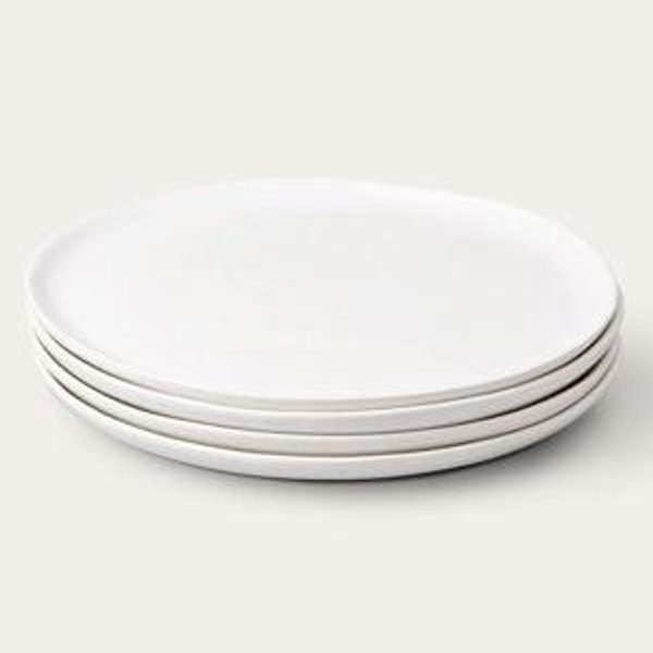Dinner Plates - Color Speckled White