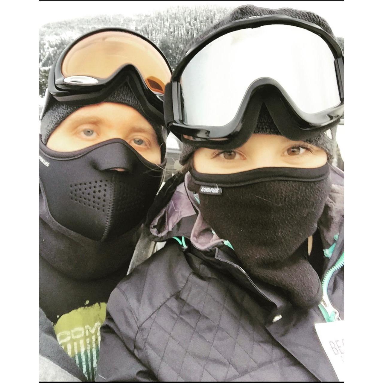 The first time Max took Ashley skiing and she cried at the top of the bunny hill
