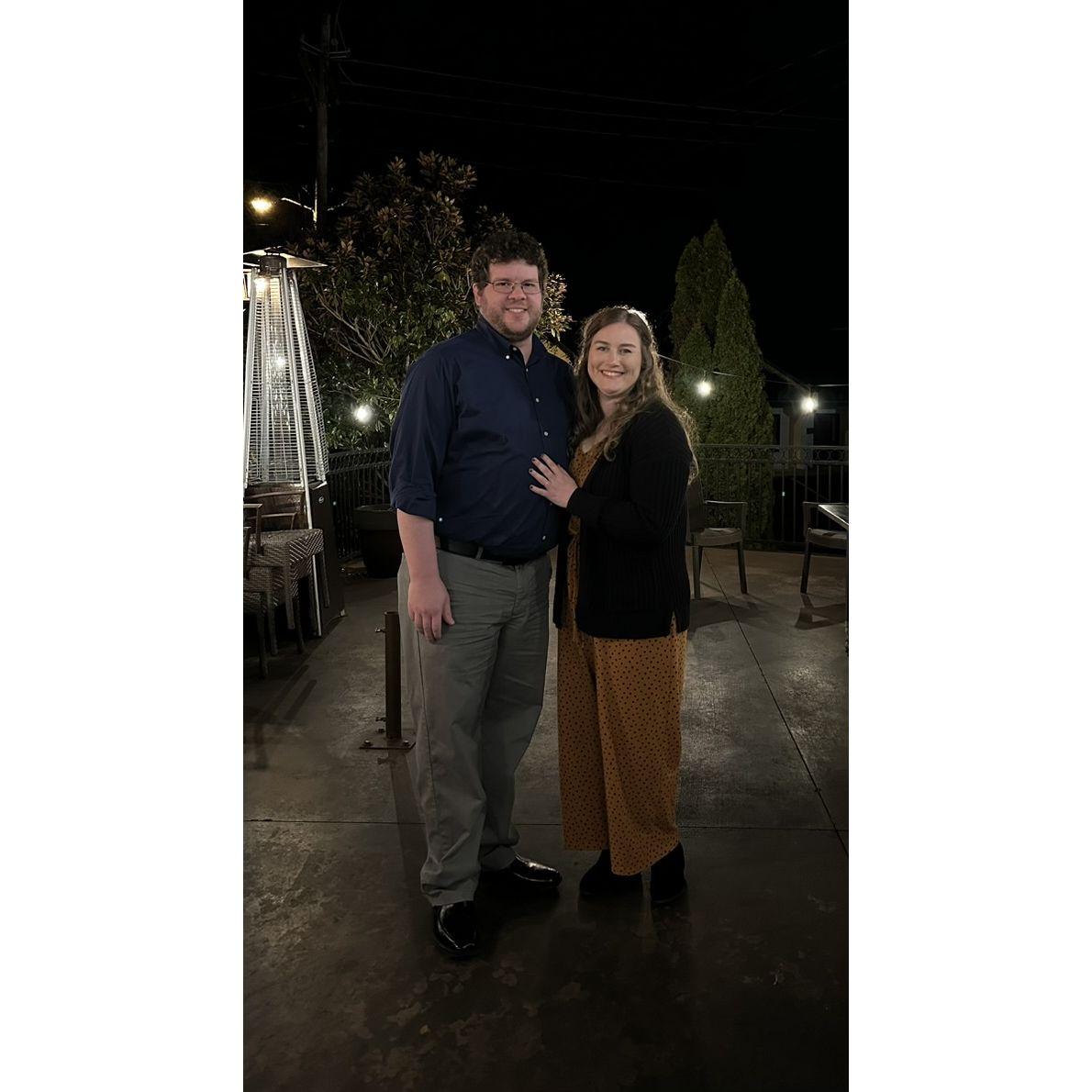 Celebrating our engagement!