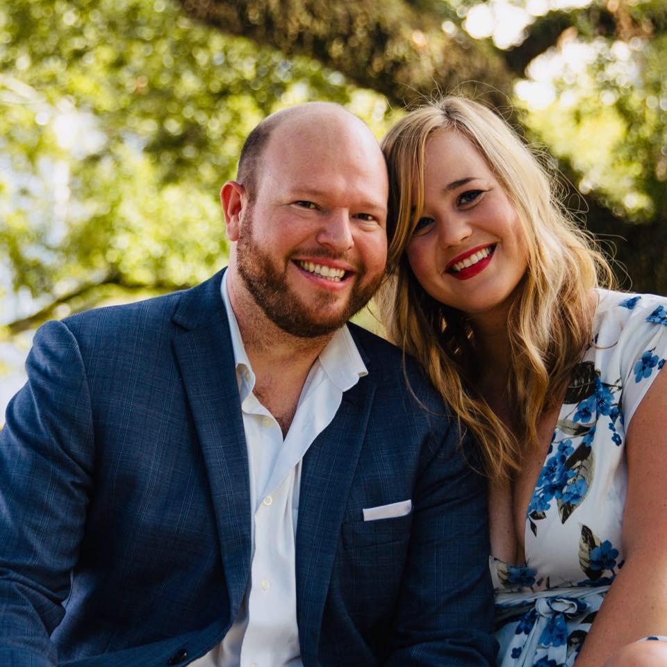 Engagement photos in Coliseum Park, our little neighborhood park.