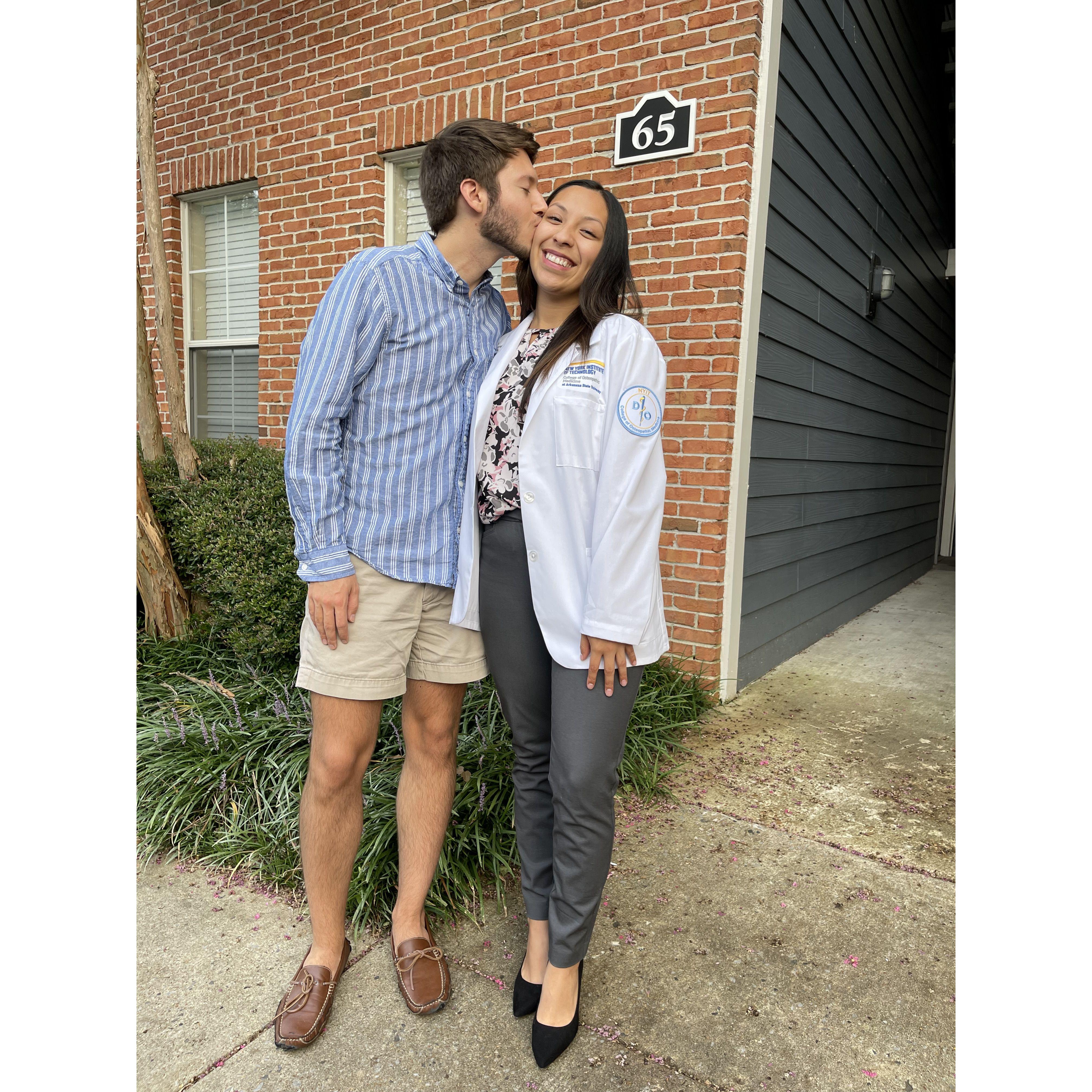 Sophia's white coat ceremony