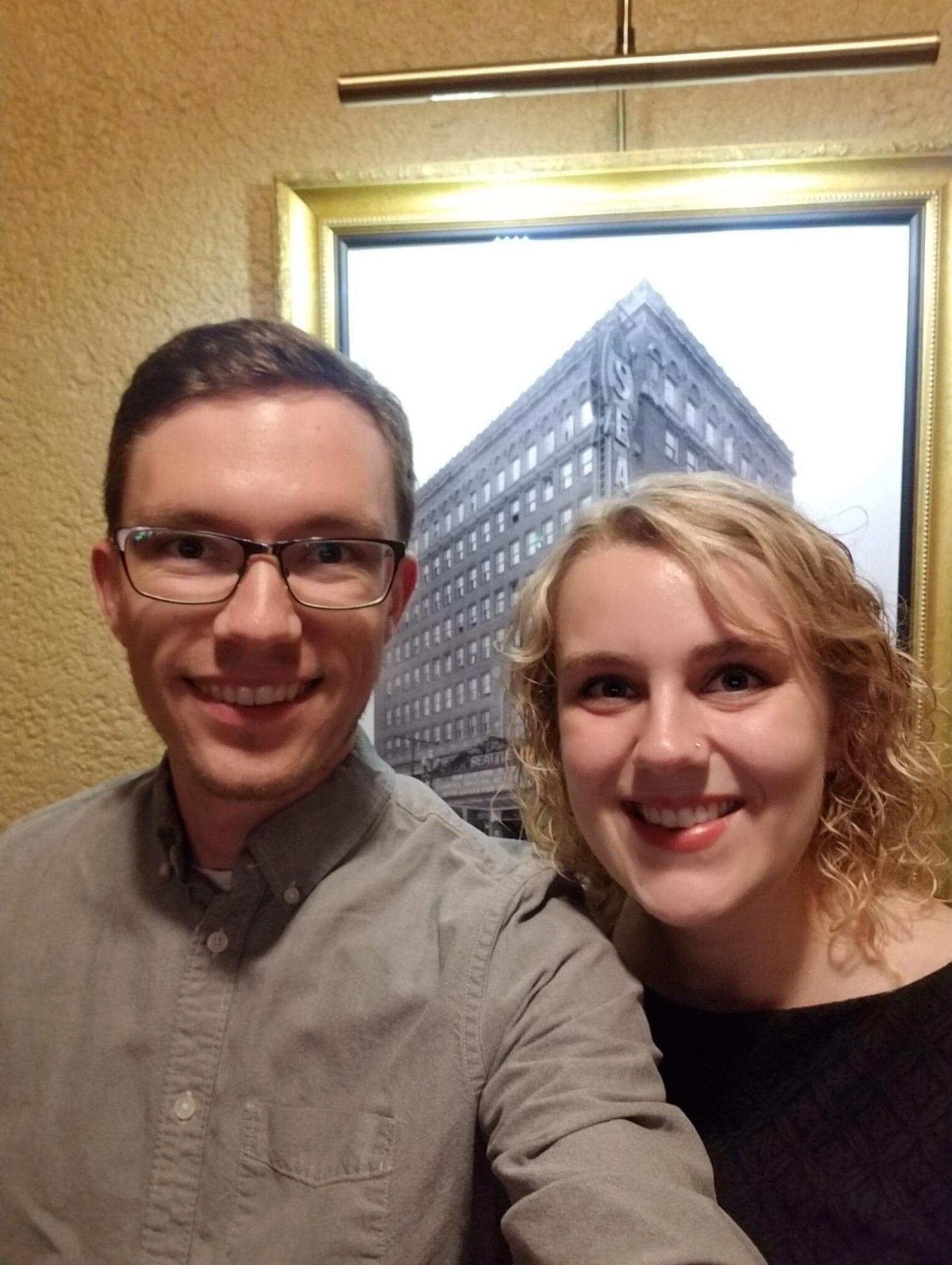 All dressed up and ready for Les Mis (June 2018)