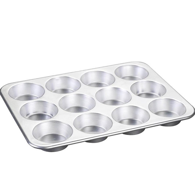 Nordic Ware Natural Aluminum Commercial Muffin Pan, 12 Cup
