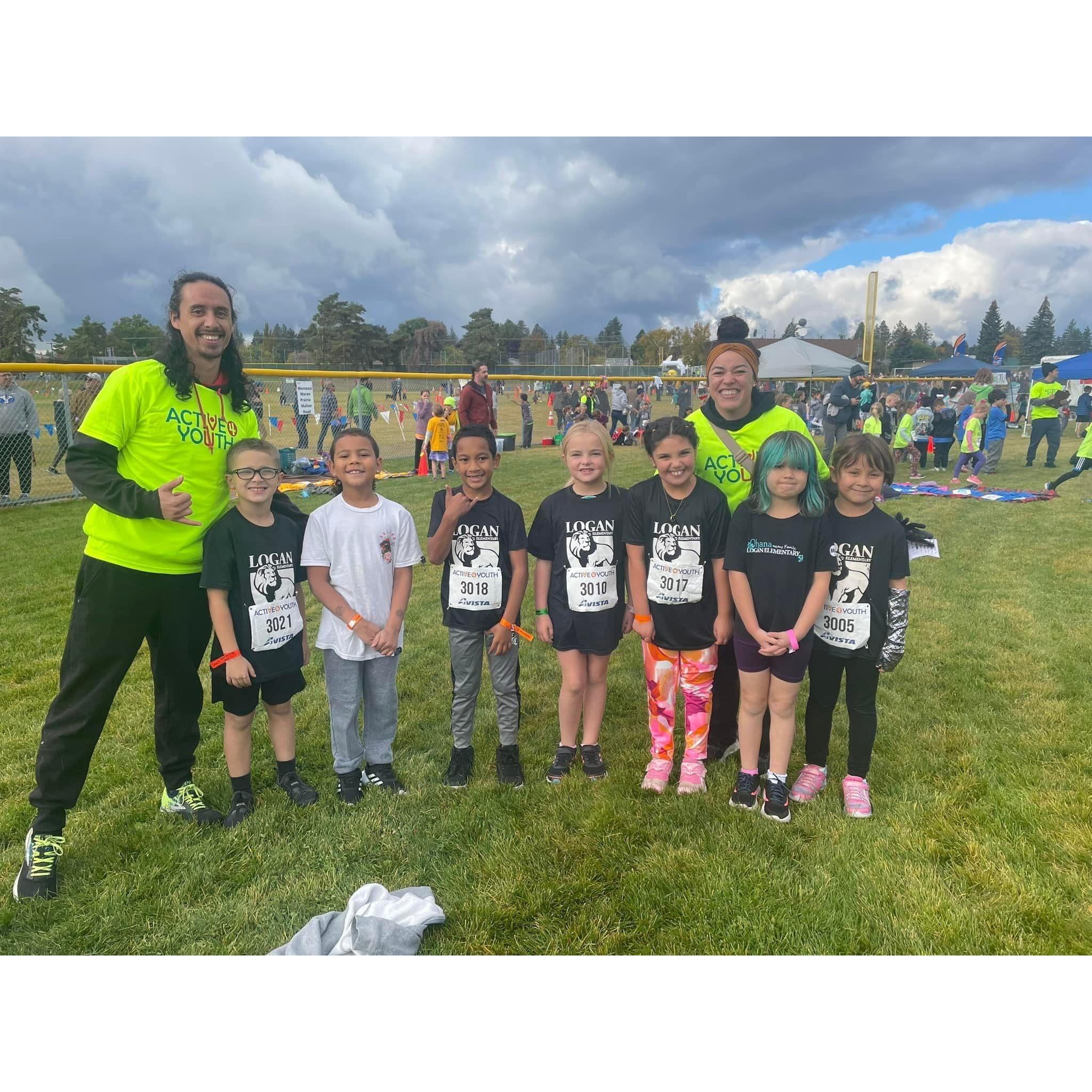 One of our hidden talents, coaching elementary sports! Our All-City qualifying cross country team, October 2022