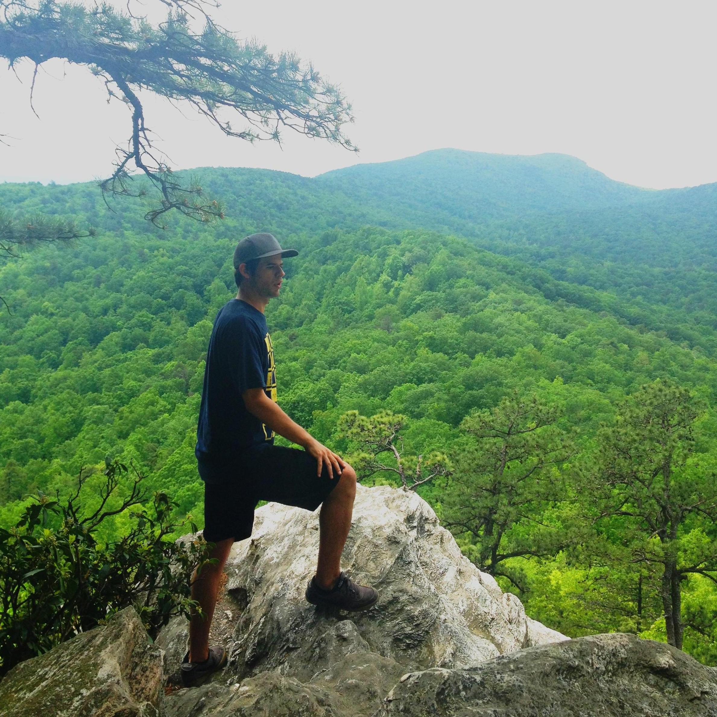 Our first hike up Hanging Rock on Cinco de Mayo, 2012