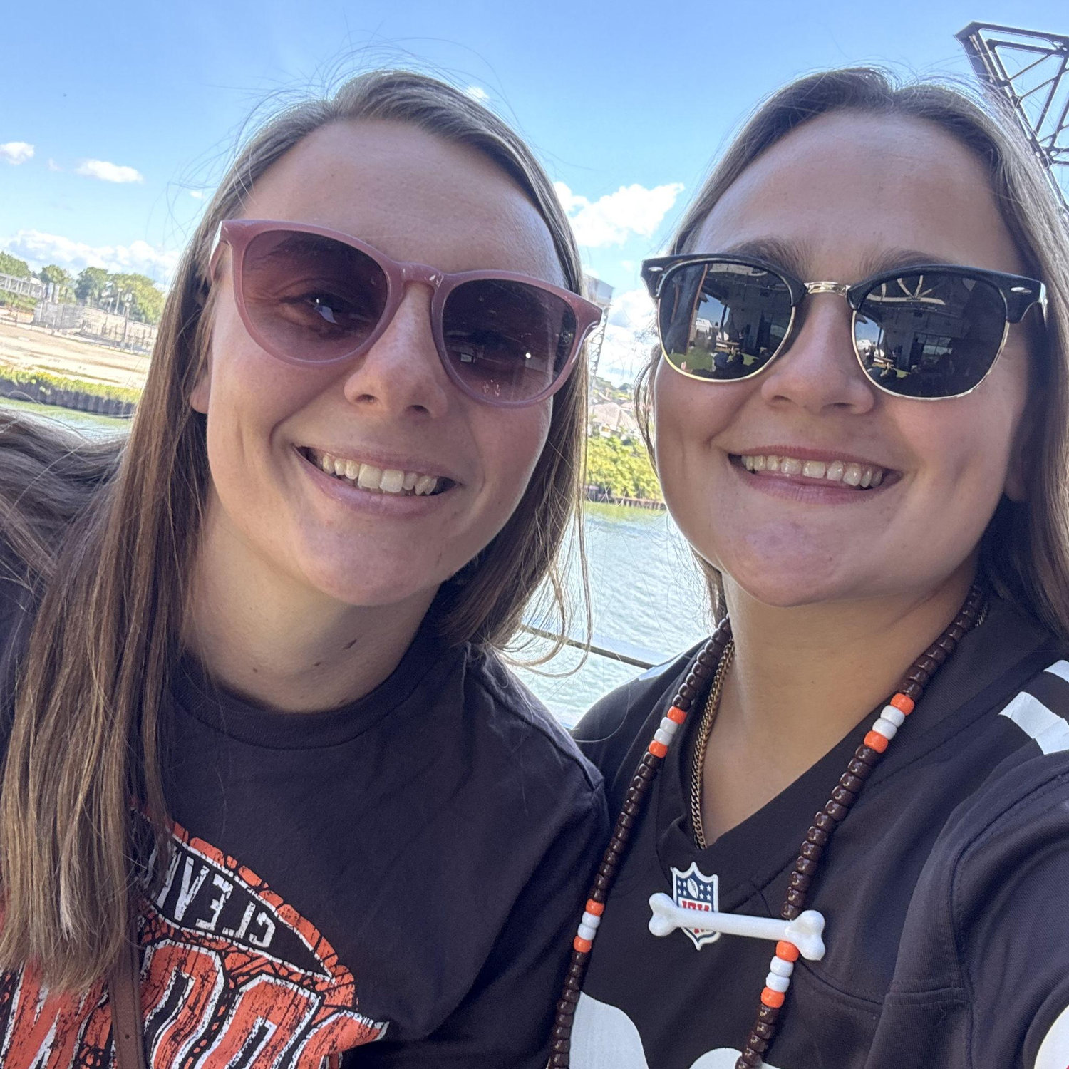 Cheering on the Browns!