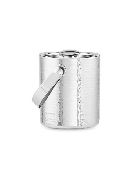 Hammered Stainless-Steel Ice Bucket