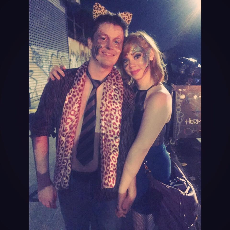 Taken a couple months after we started dating and one of our first pictures together! We were at House of Yes in Brooklyn and it was wild (as you can see)!