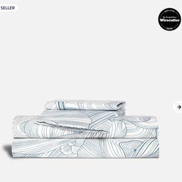 Classic Percale Core Sheet Set - Color: Oyster in Storm