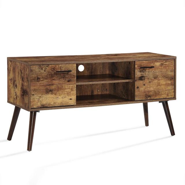 47" Amarah Mid Century Modern Entertainment Center Walnut - Christopher Knight Home