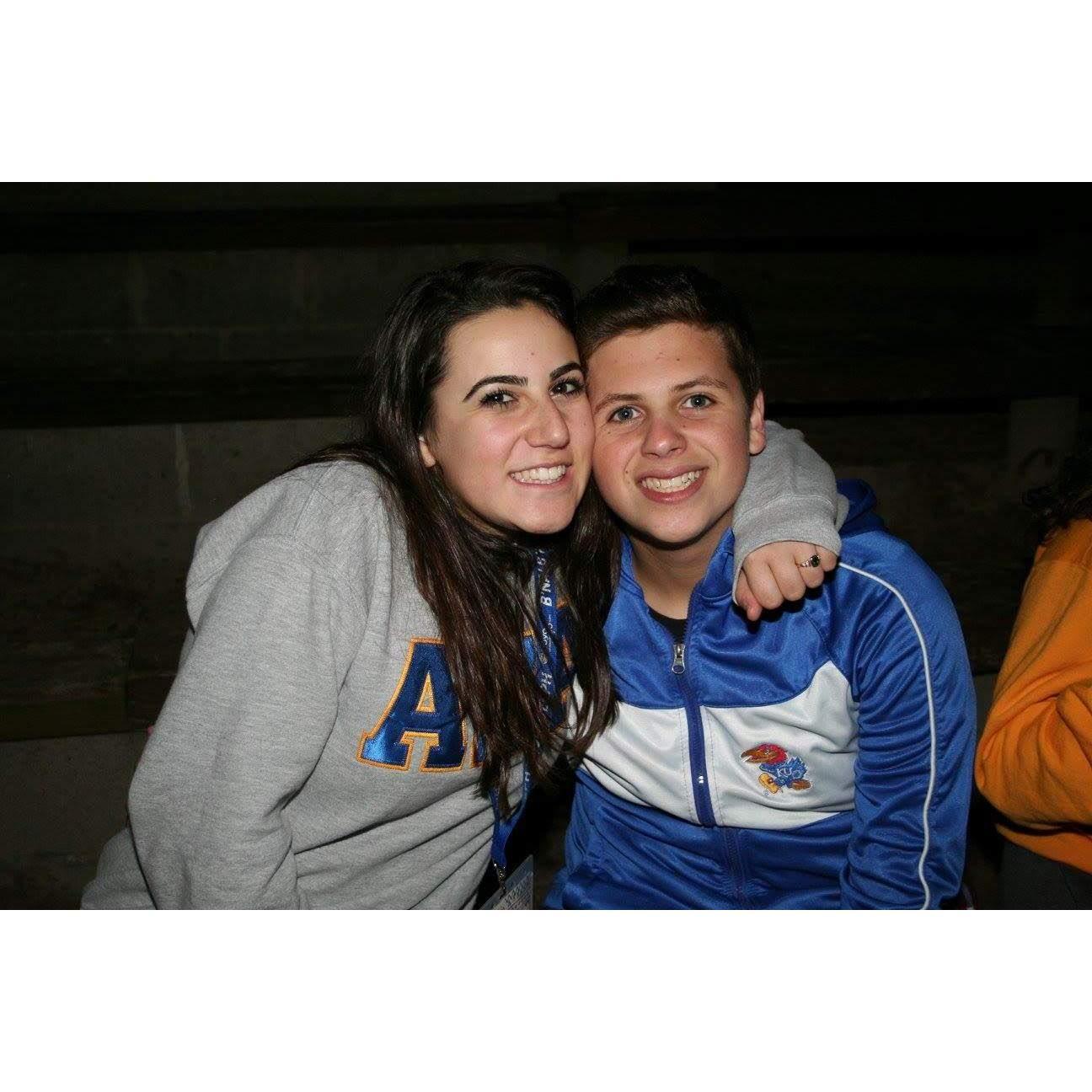 2015- our first actual picture together... a classic "this is my best friend but nothing more" photo