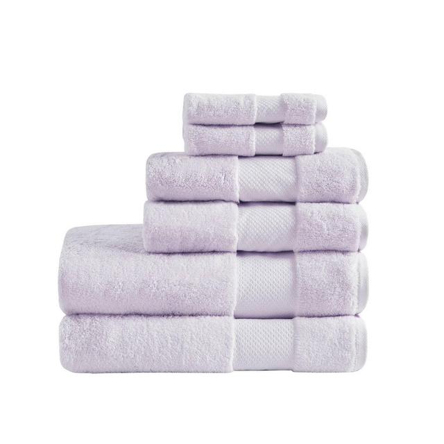 6pc Turkish Bath Towel Set Lavender