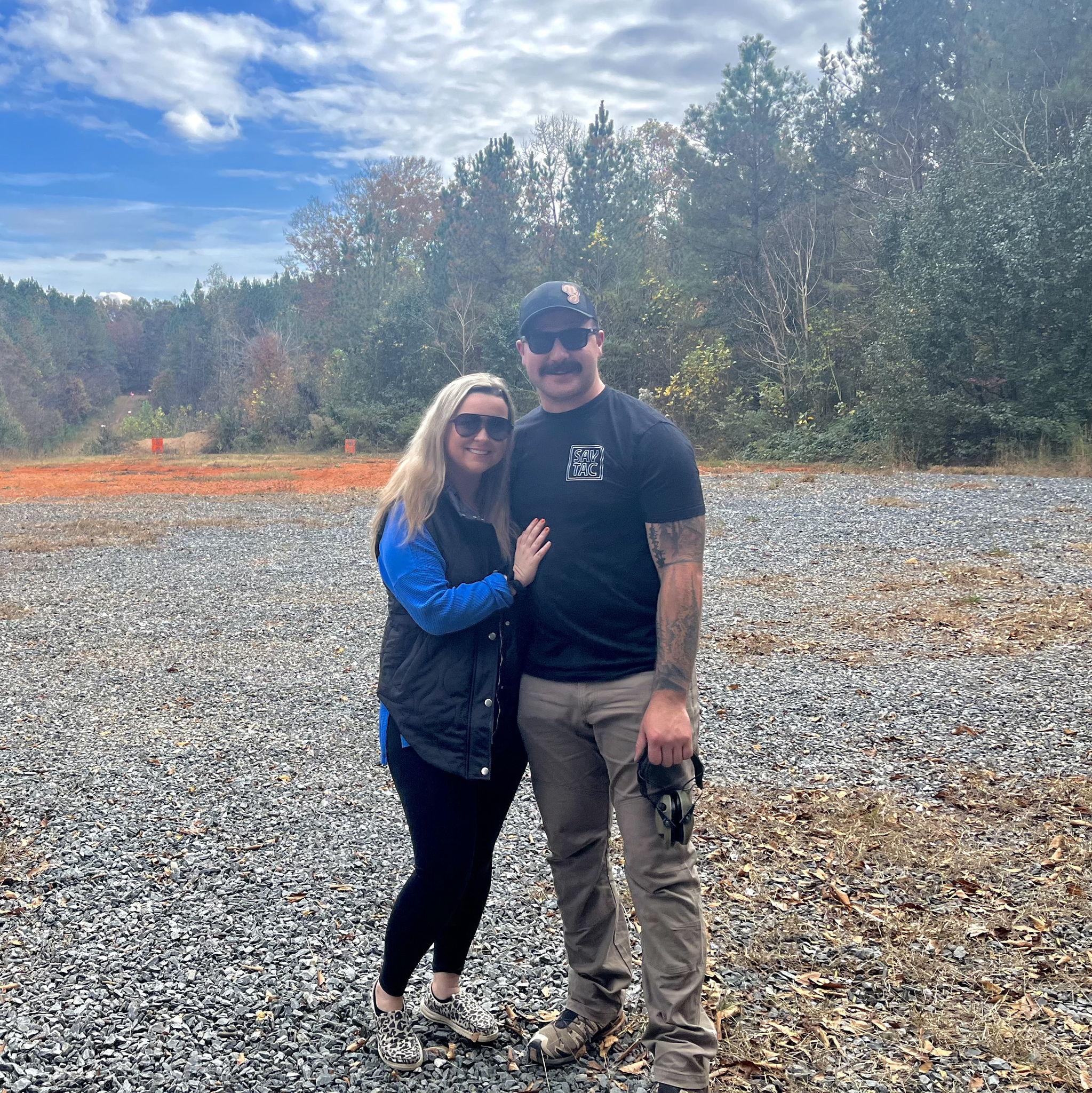The first shooting match she came to!