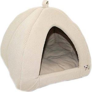 Best Pet Supplies Tent Bed, Tan, Medium