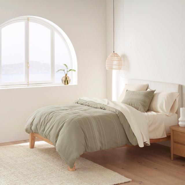 Rippled Stripe Duvet Cover