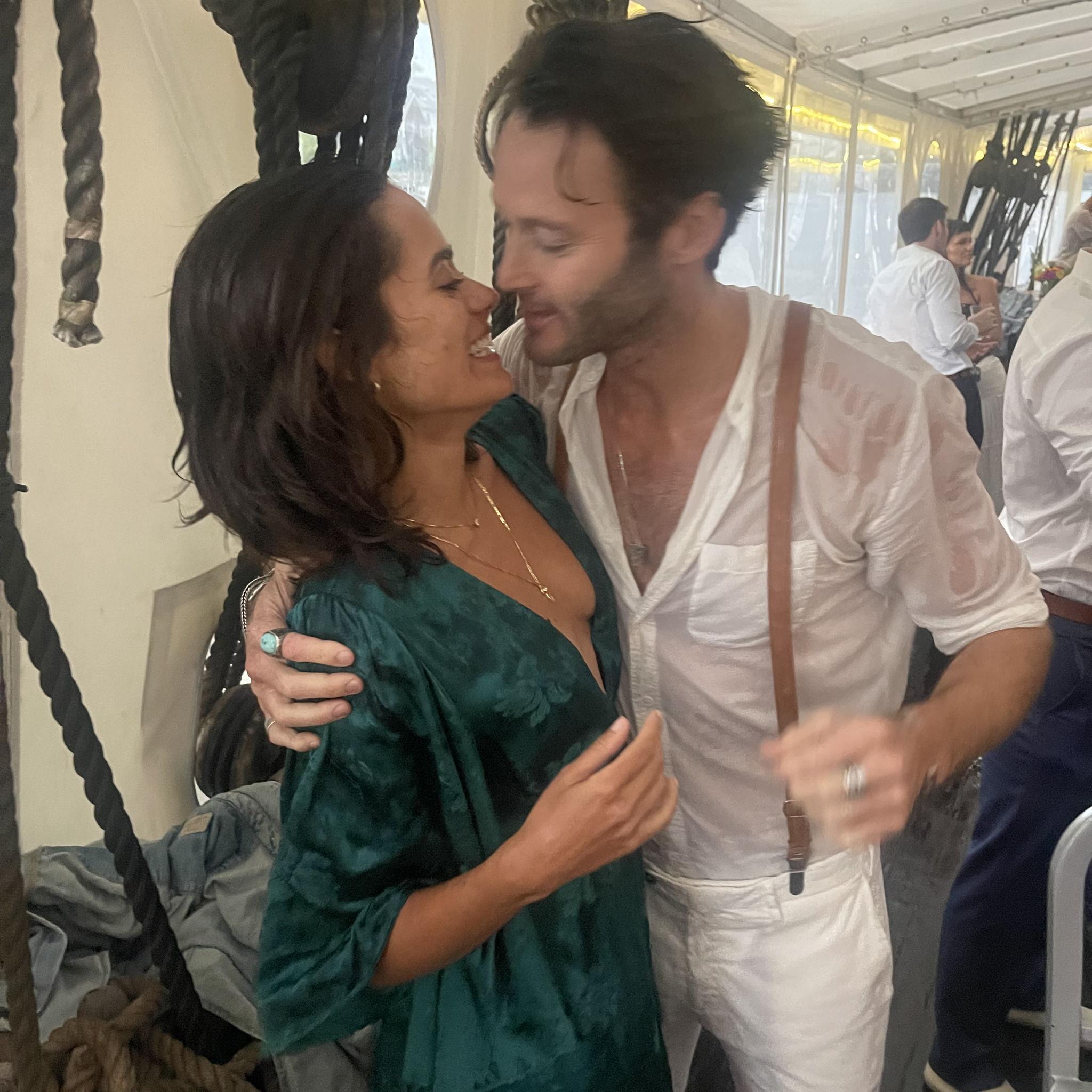 We said our first "I love you" right before our friend snapped this very blurry shot!