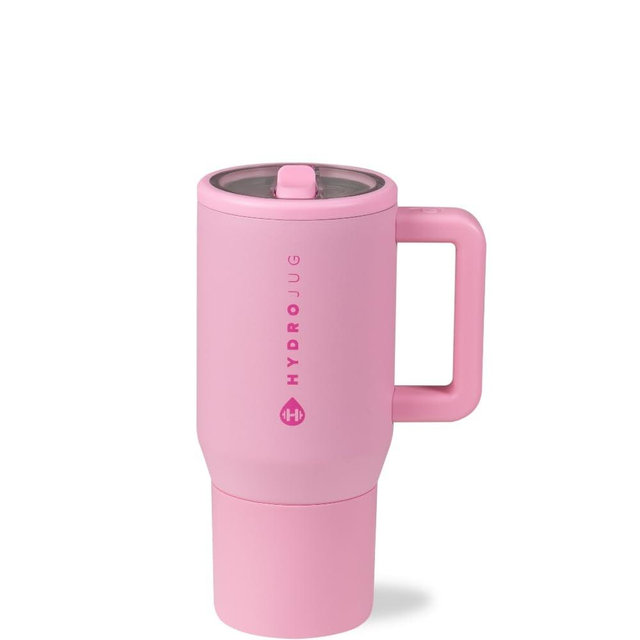 HydroJug Kids - 20 oz Insulated Kids Water Bottle with Flip Straw & Handle | Leak-Proof & Durable | Perfect for School, Sports, Lunch, Travel & Camp, Blush