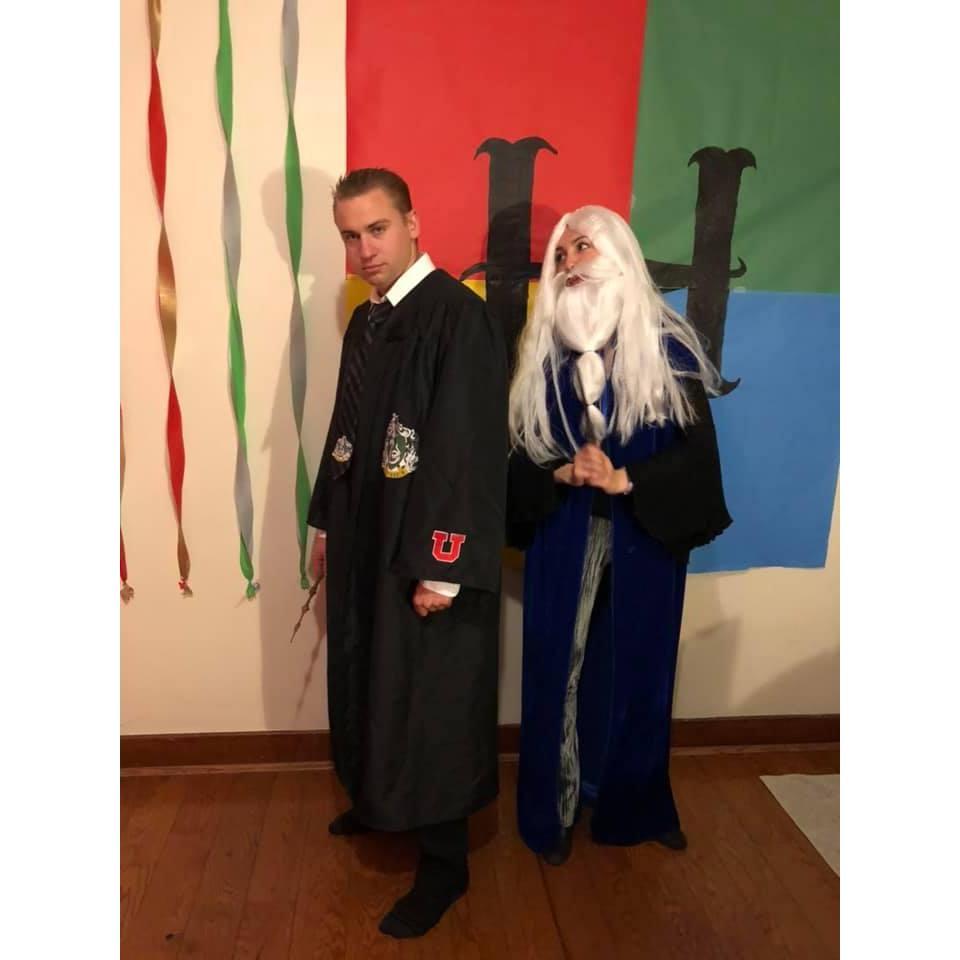 Kylie's 24th birthday, 2019. Draco and Dumbledore