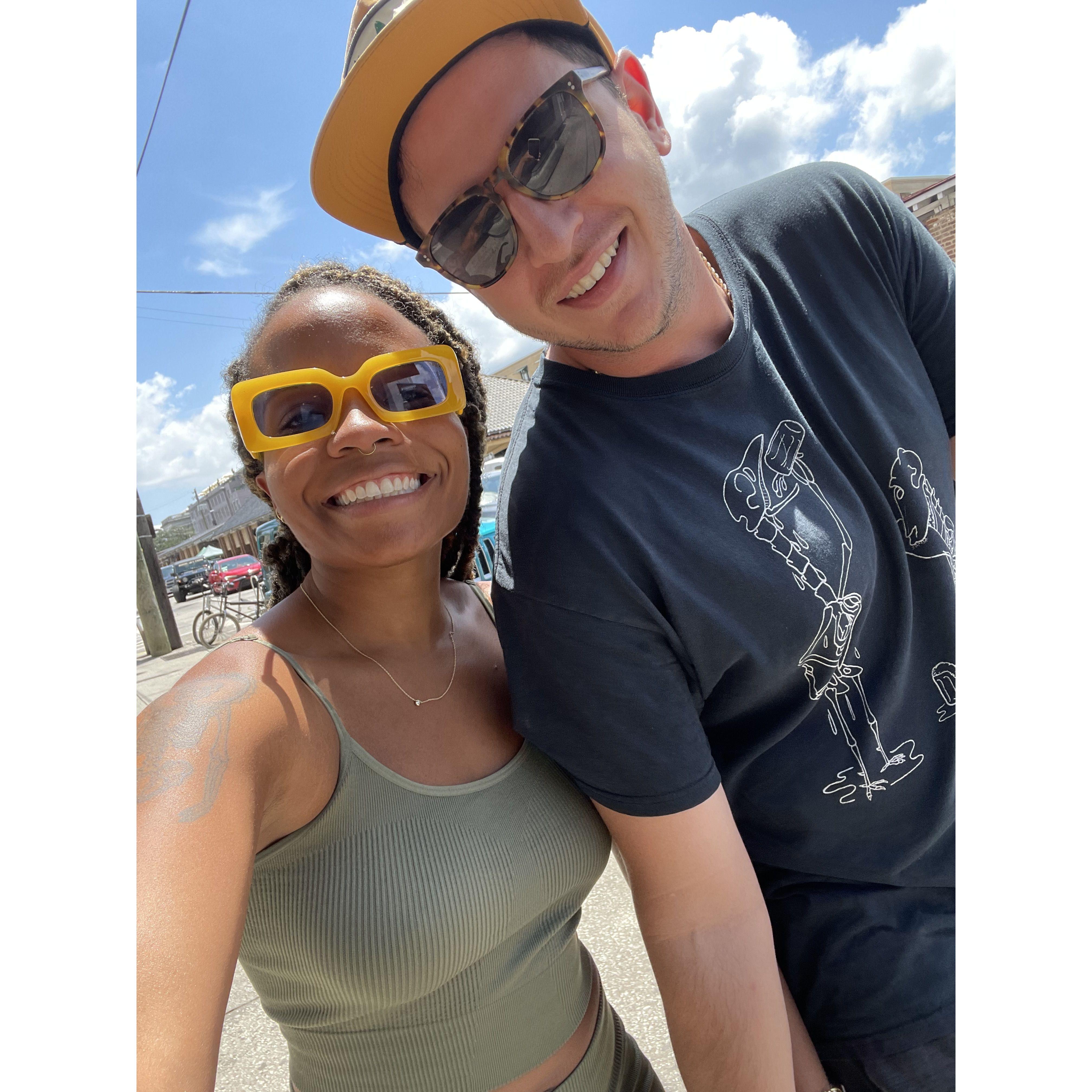A photo from the first trip we took together. Charleston, SC!