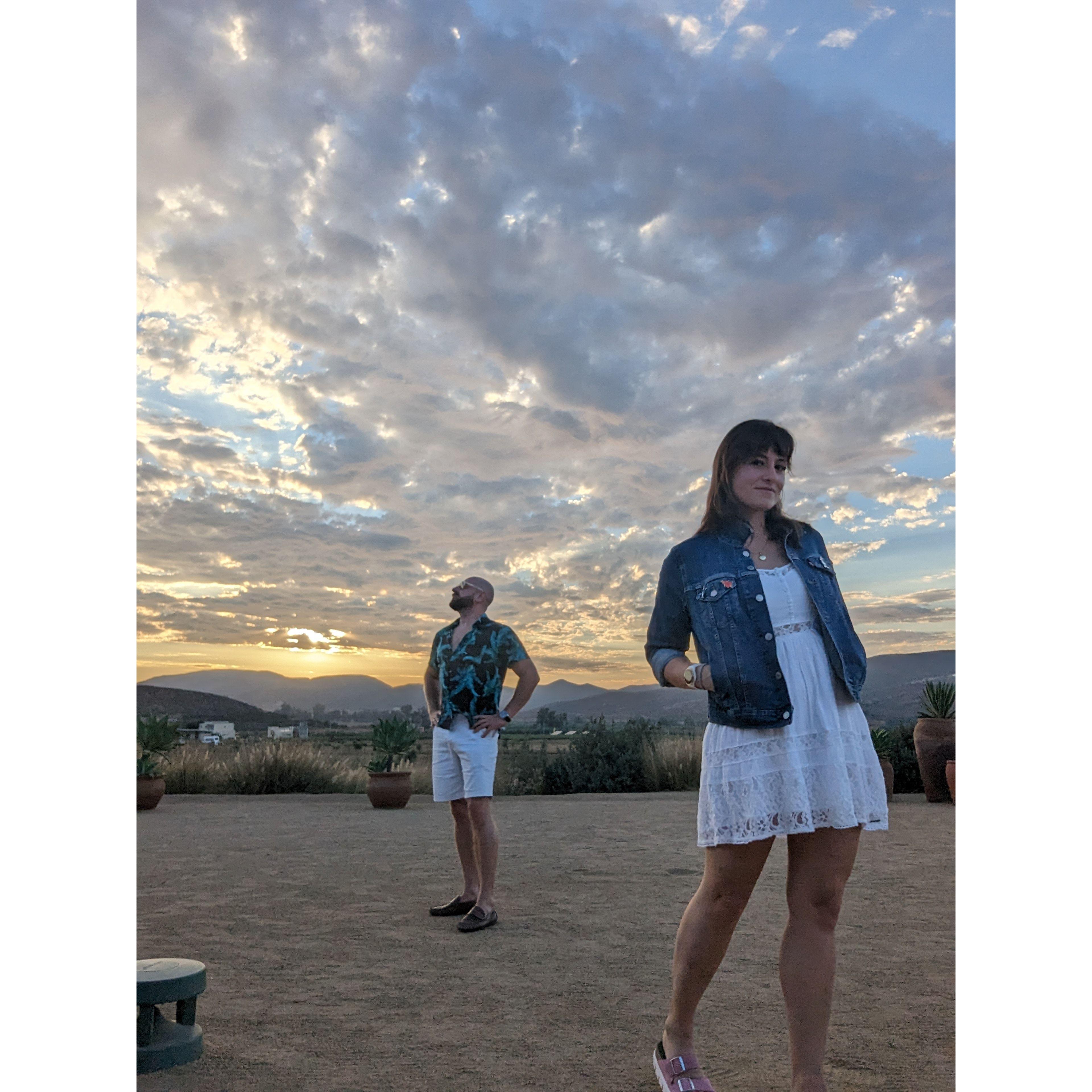 Modeled for Mexican Sunsets