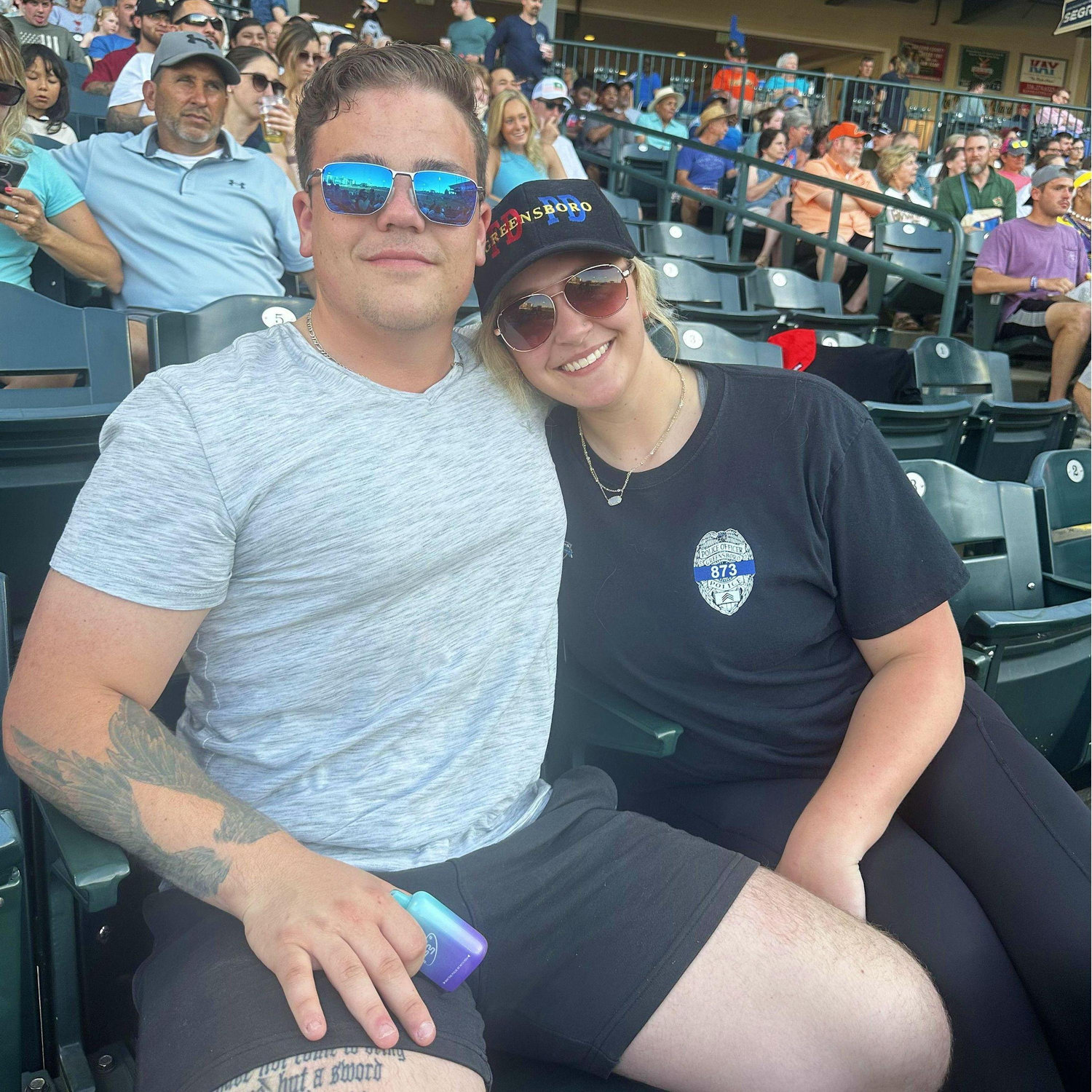 Memorial baseball game for Uncle Dale. Alex isn't the biggest fan of baseball but it meant a lot that he still came with me for this (and drove obviously).