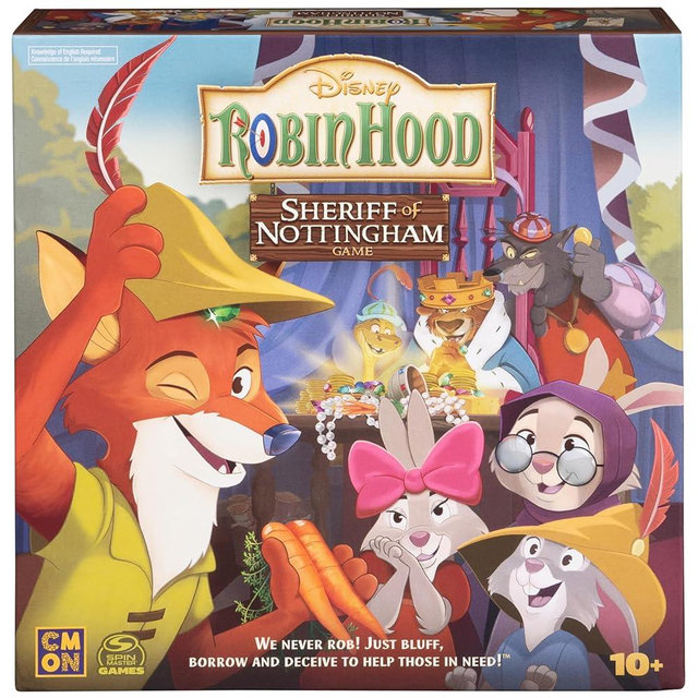 Disney Robin Hood Sheriff of Nottingham Game Family Board Games Disney Gifts Board Games for Family Night, for Adults & Kids Ages 10 and up