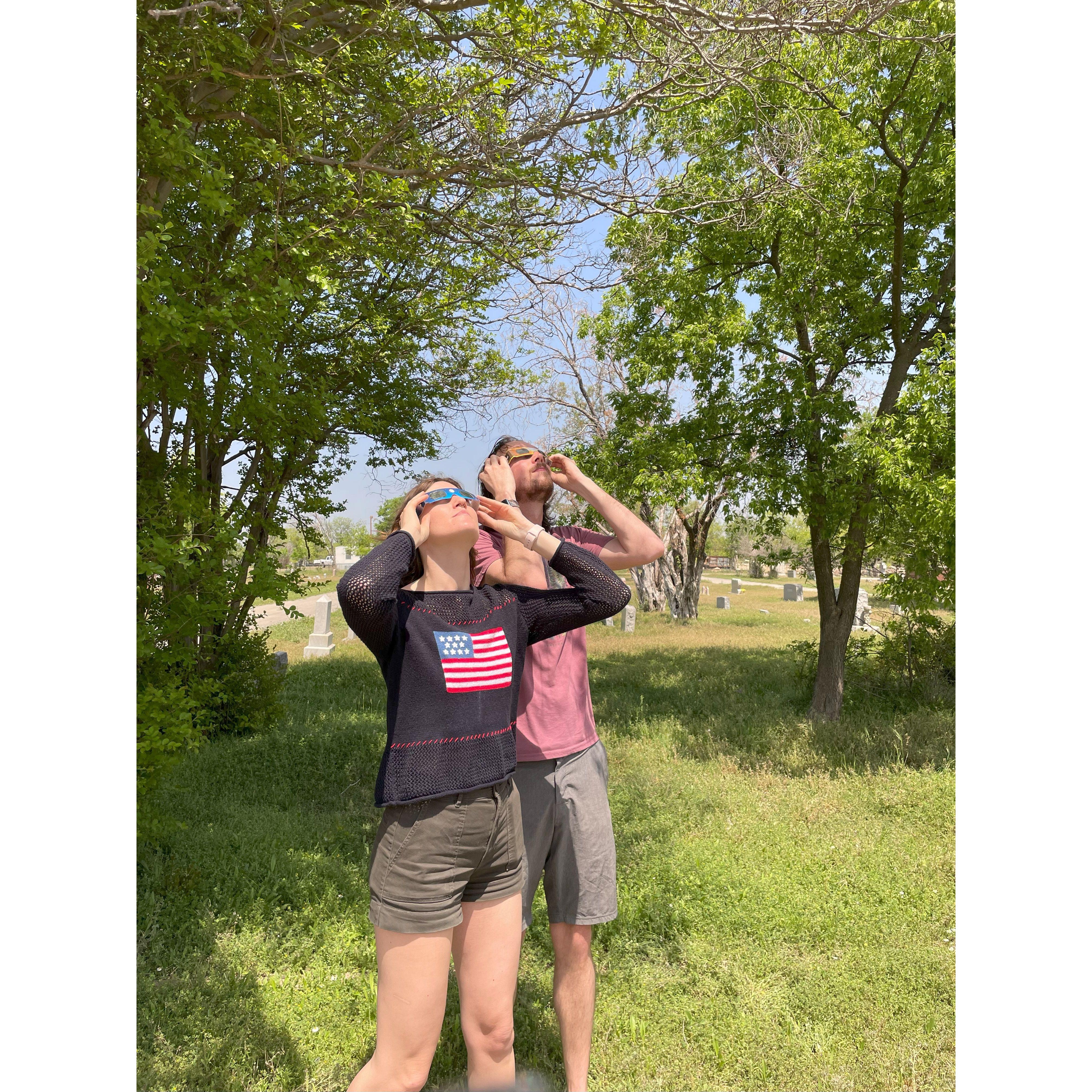 Staring at the sun in Texas to witness an eclipse