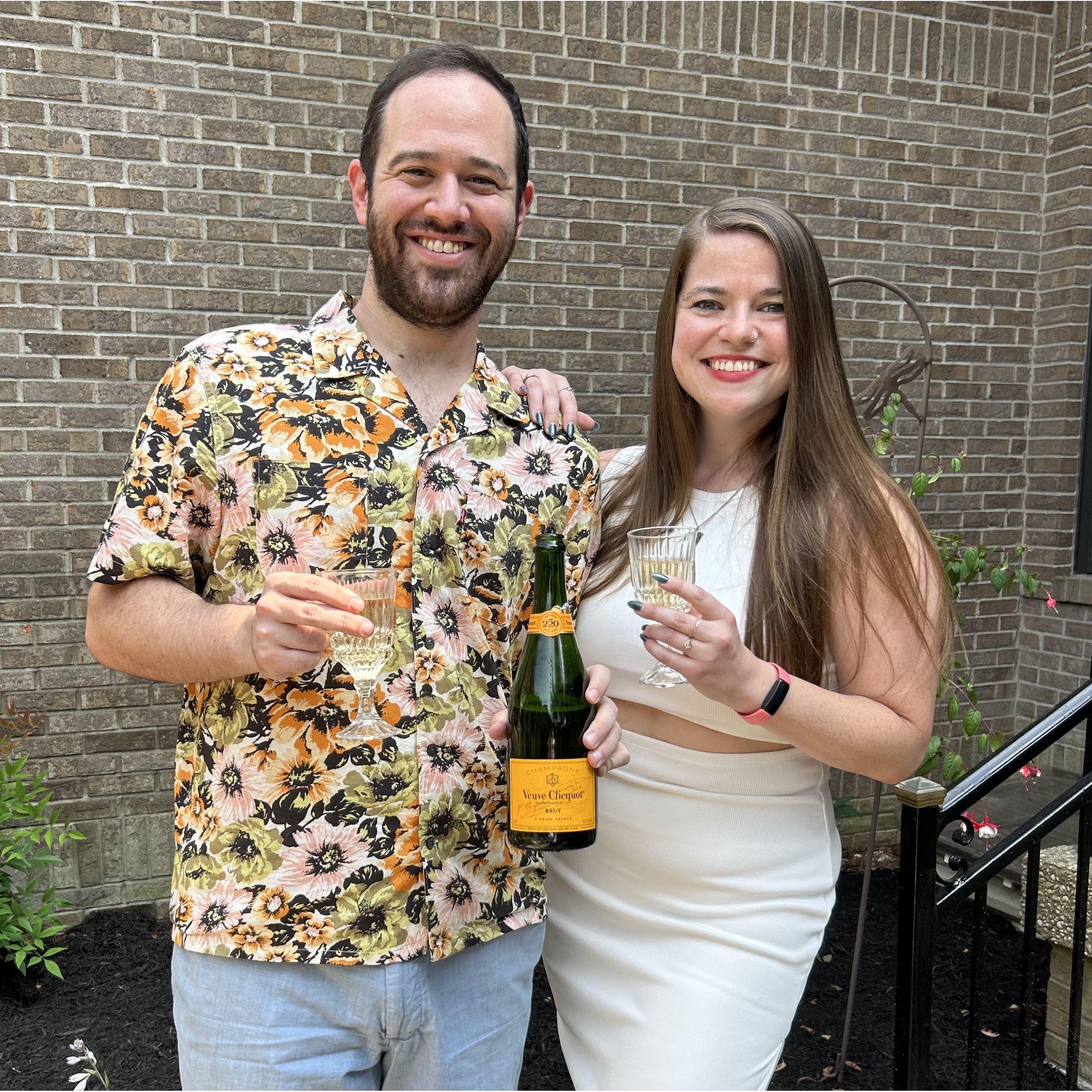 Our engagement party in Louisville