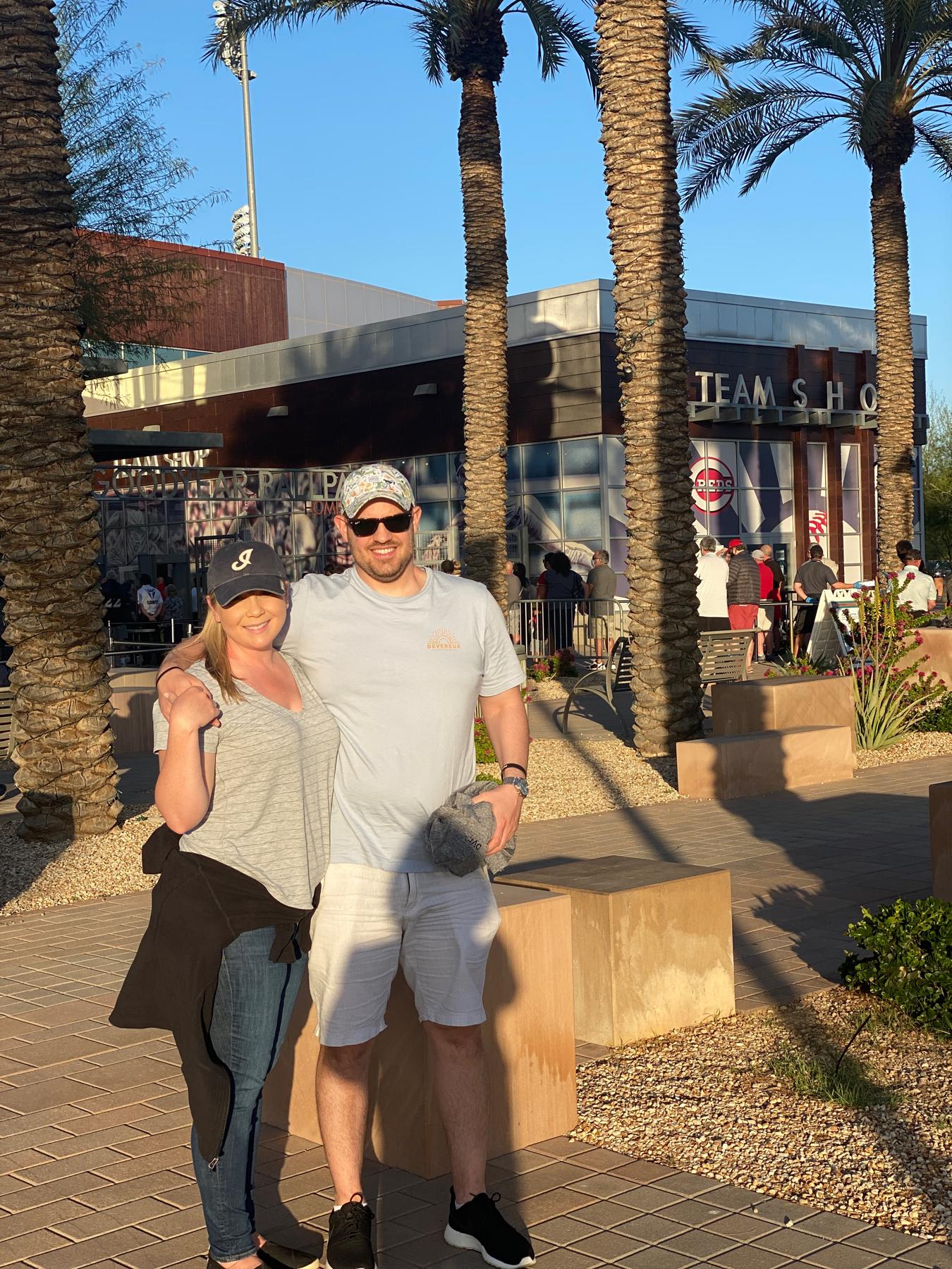 First trip together to spring training in Goodyear, Arizona.