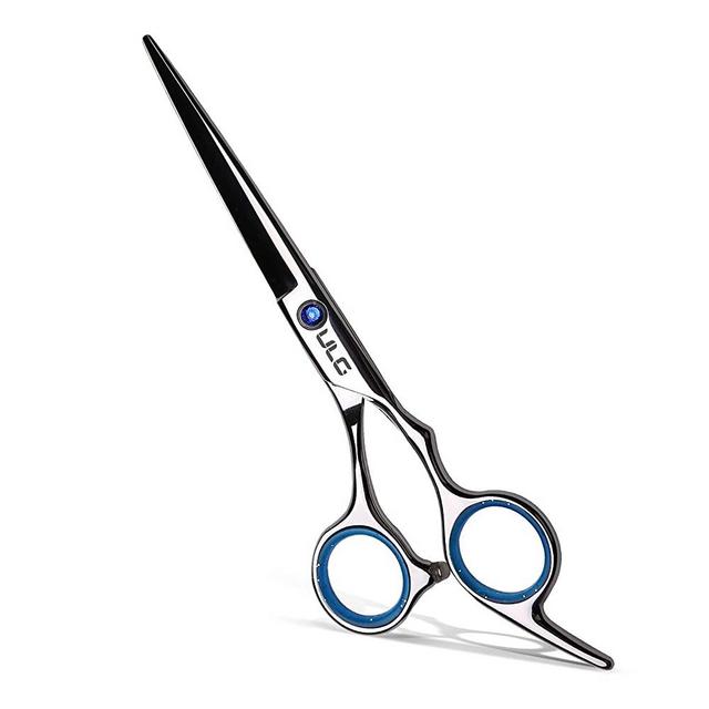 Hair Cutting Scissors Shears Professional Barber ULG 6.5 inch Hairdressing Regular Scissor Salon Razor Edge Hair Cutting Shear Japanese Stainless Steel with Detachable Finger Inserts