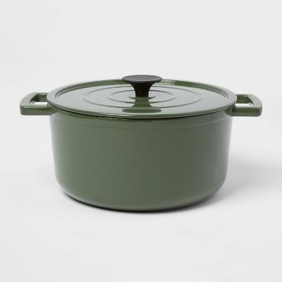 5qt Cast Iron Round Dutch Oven Light Green - Threshold™