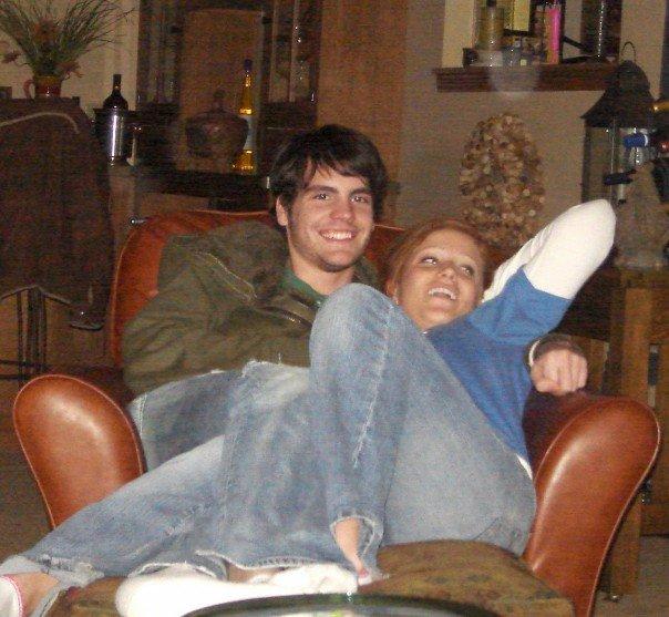 2007 - seniors in high school just hanging out with friends.