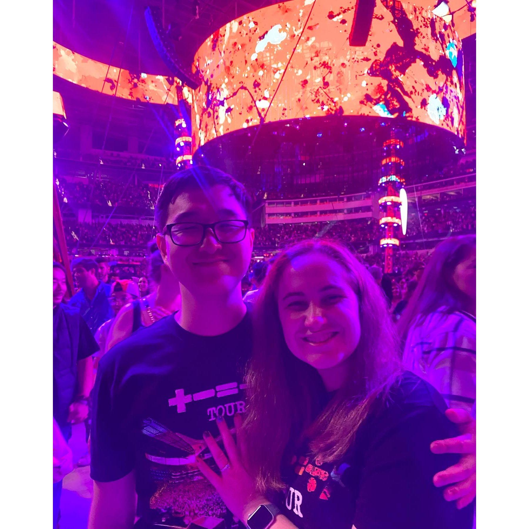 Ed Sheeran SoFi Stadium concert September 23, 2023: We got engaged!