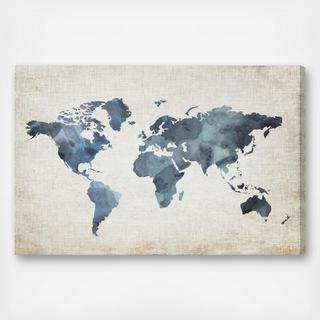 Mapamundi New Worlds v2 Canvas Art