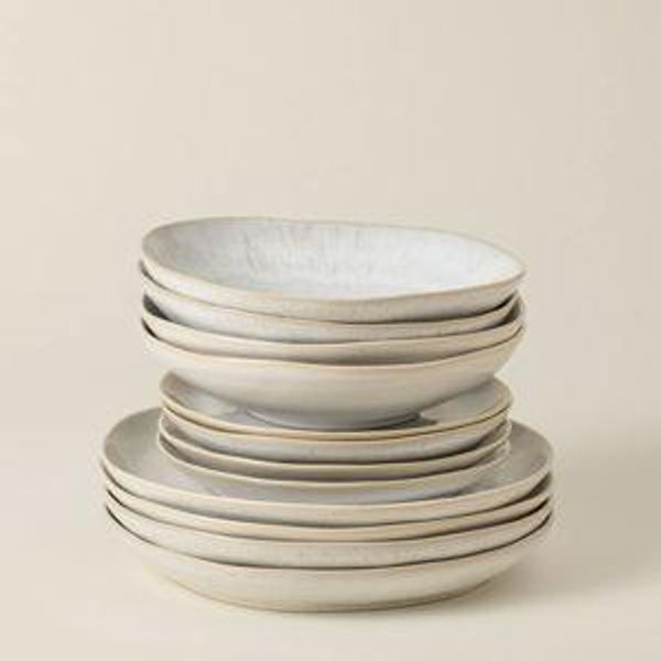12-Piece Dinnerware Set with Pasta Bowl