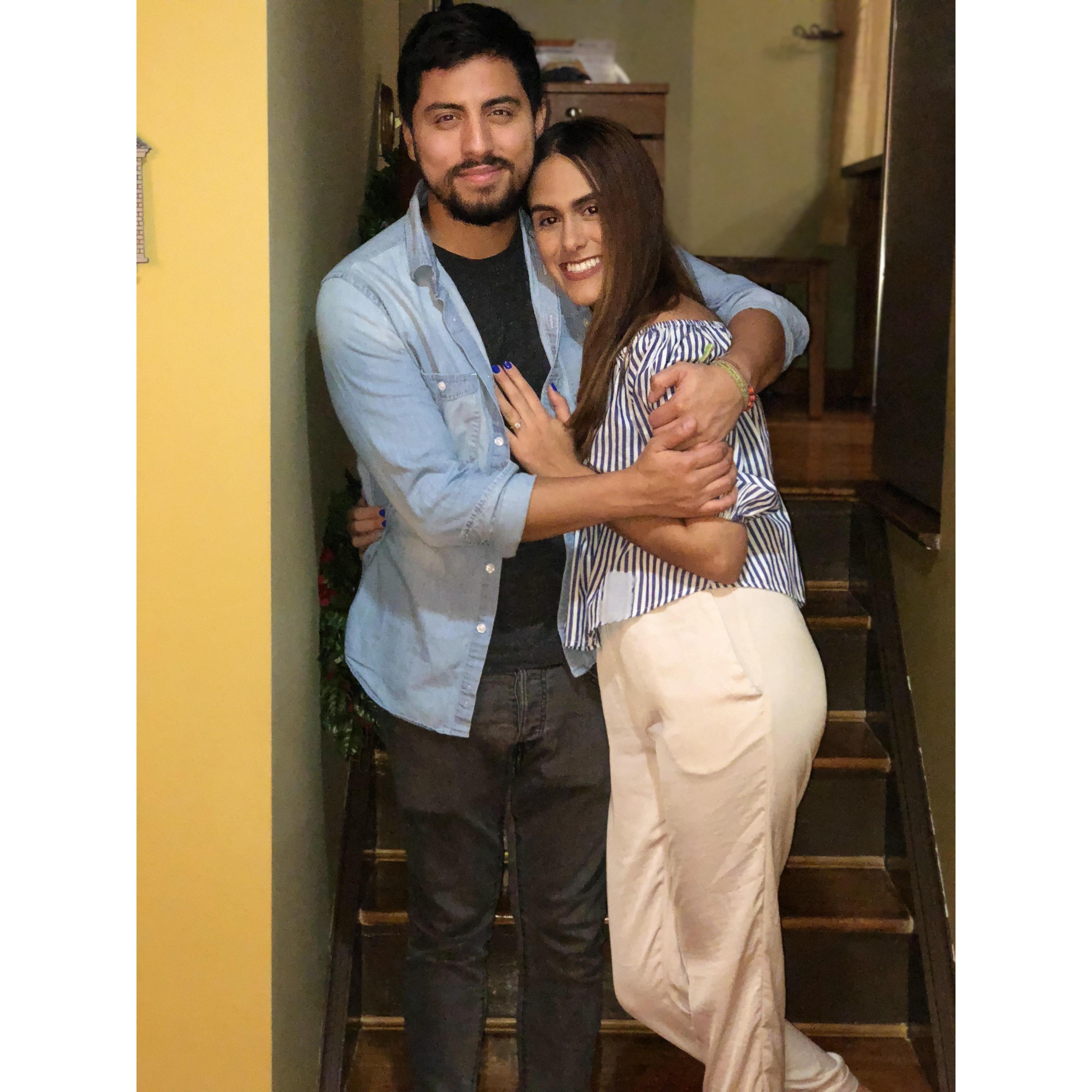 Our first "New Years Eve" engaged