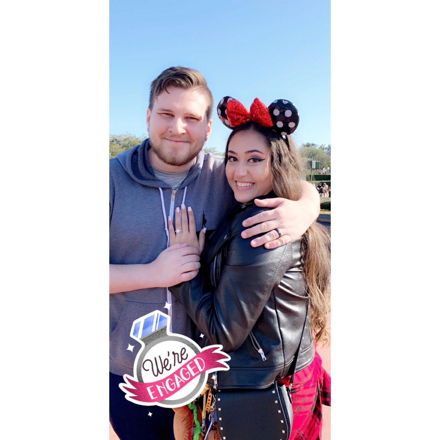 Moments after his proposal