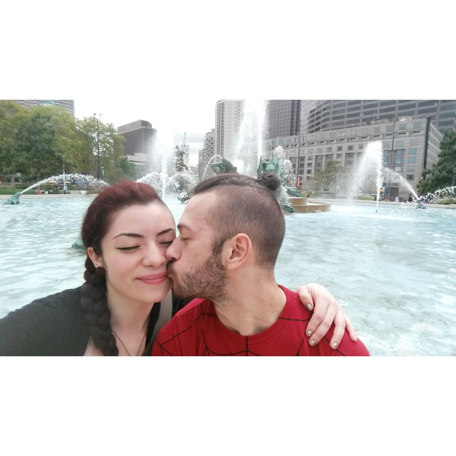 One of our first dates to the Franklin Art Institute