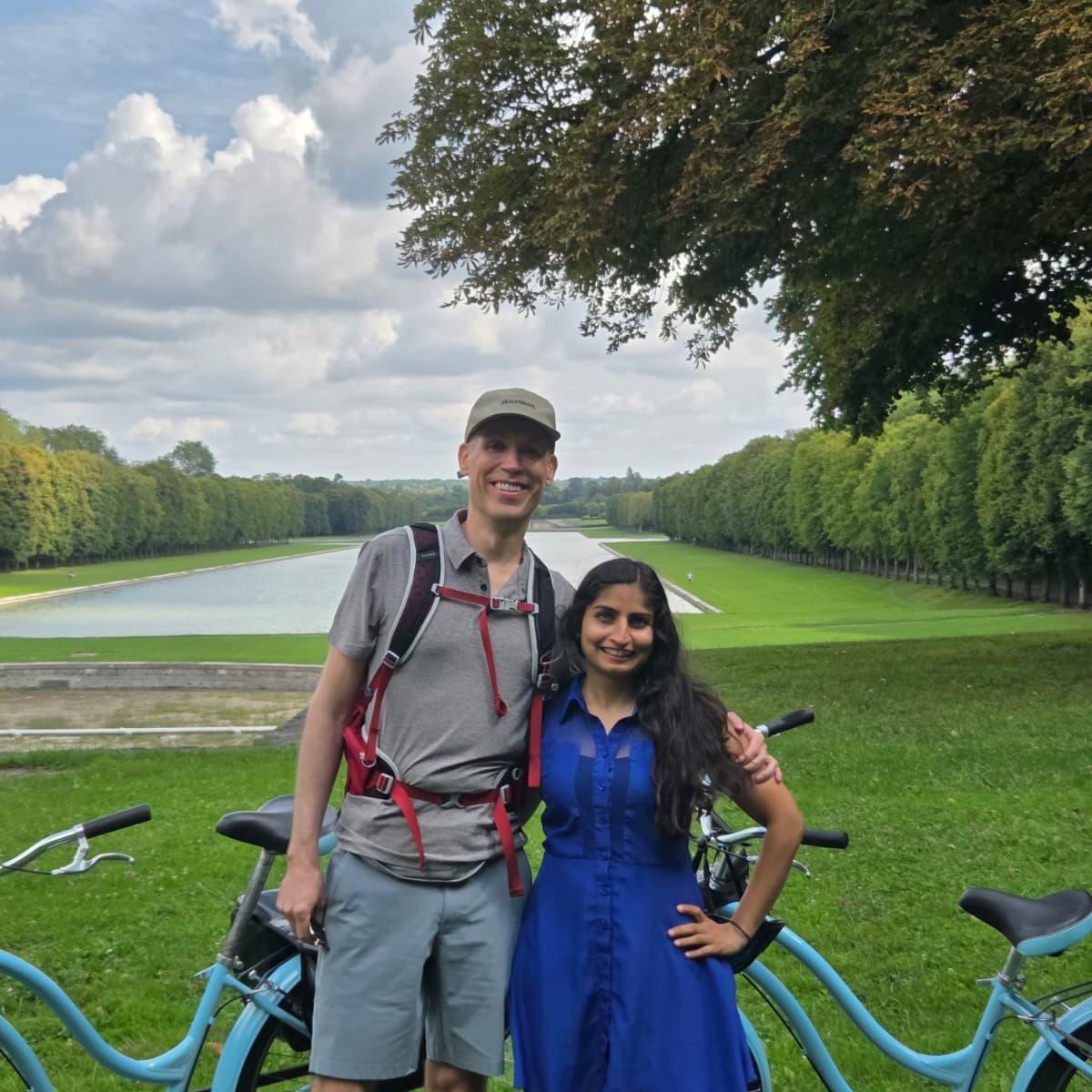 Biking the gardens and grounds of Versailles