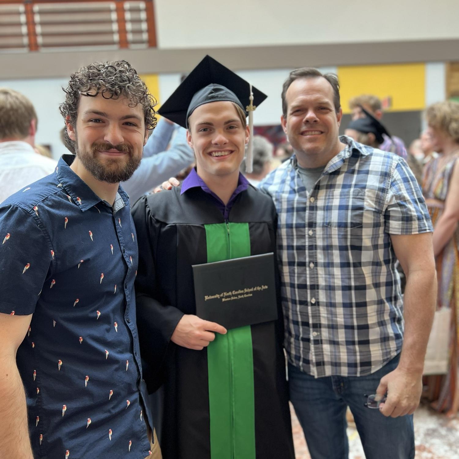 Kadin and Jace at Davin’s UNCSA graduation