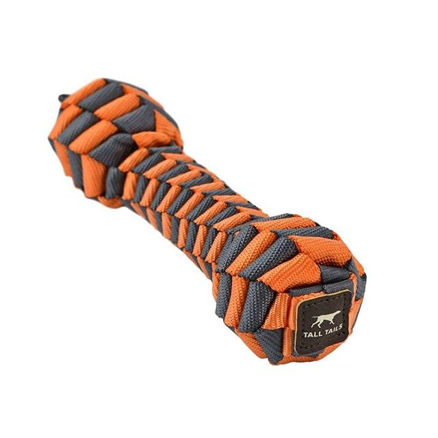 Tall Tails 88217085 Braided Bone Dog Toy44; Orange - 7 in.