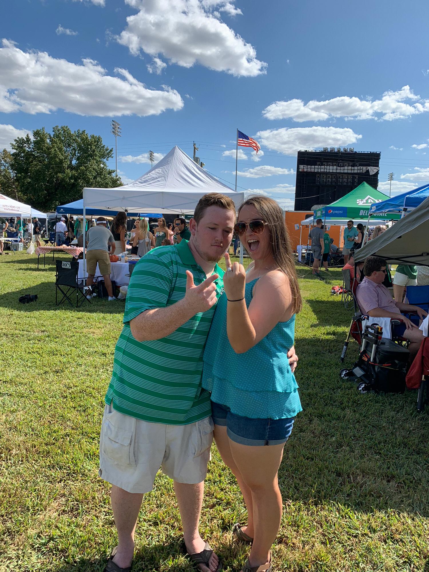 First Pig Pickin as an engaged couple
