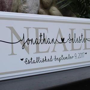 Etsy bridal shower gift for wedding-Bride groom gift-for her-Personalized engagement gift for couple-bride-last name wedding gift -unique wedding