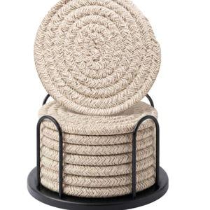 Coasters Set of 8- mixed Brown
