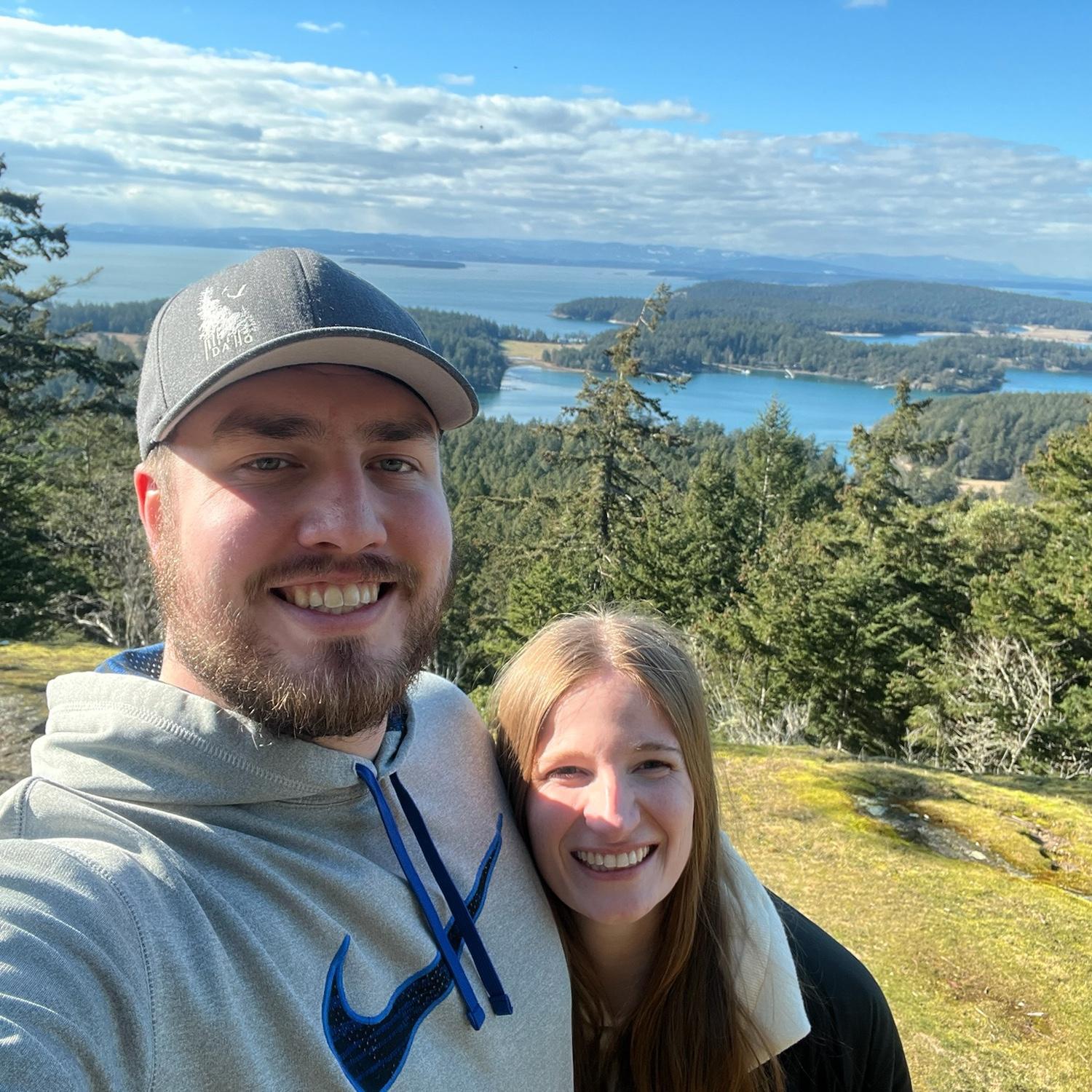 The day before the yes day! Ryan planned a weekend full of hiking on San Juan Island🥰