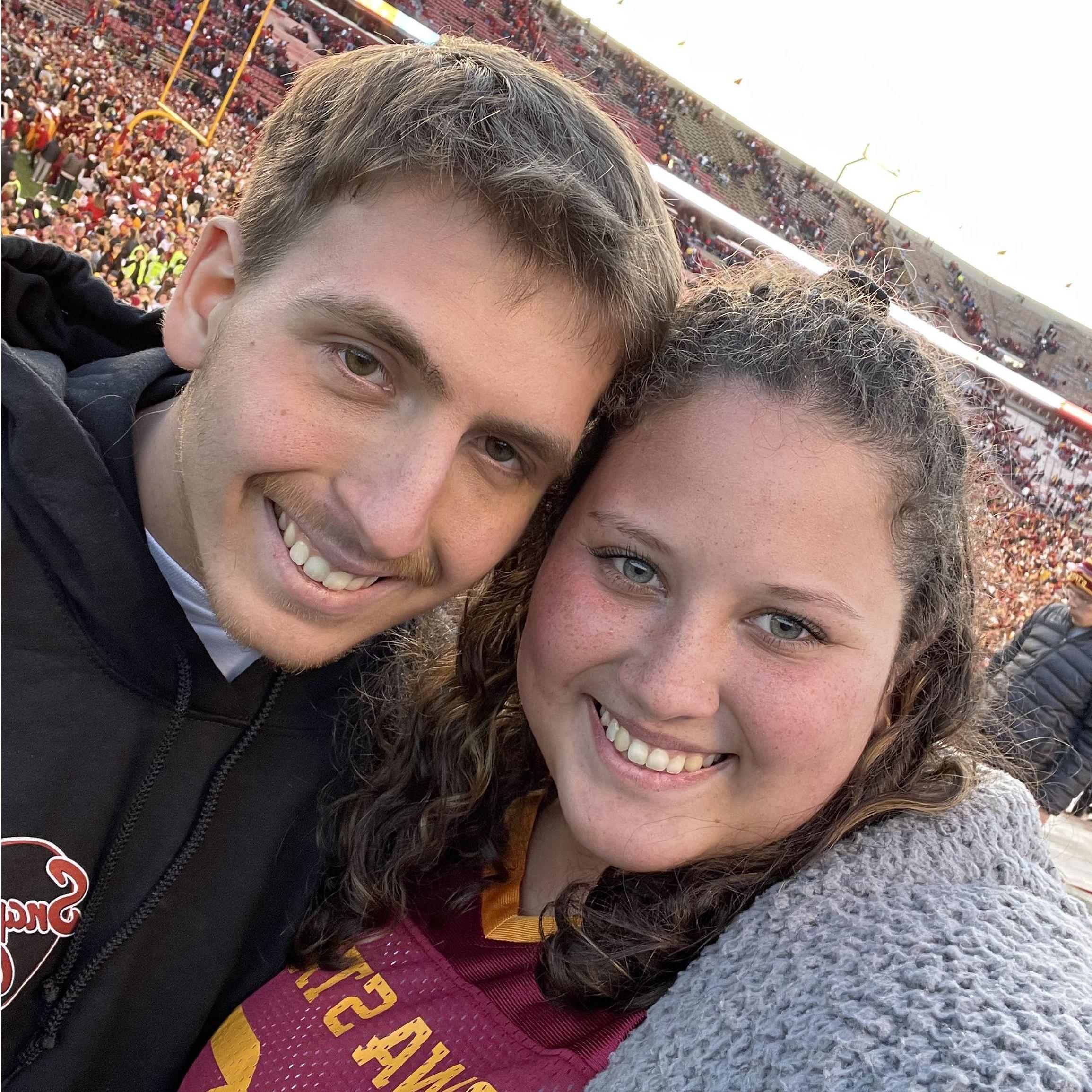 October 2021 - Our first Iowa State football game. It was so fun to go and cheer on the Cyclones as they won their homecoming game!