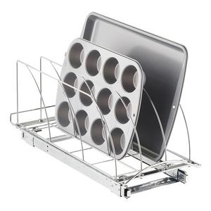 Lynk 21" Chrome Pull-Out Bakeware Organizer