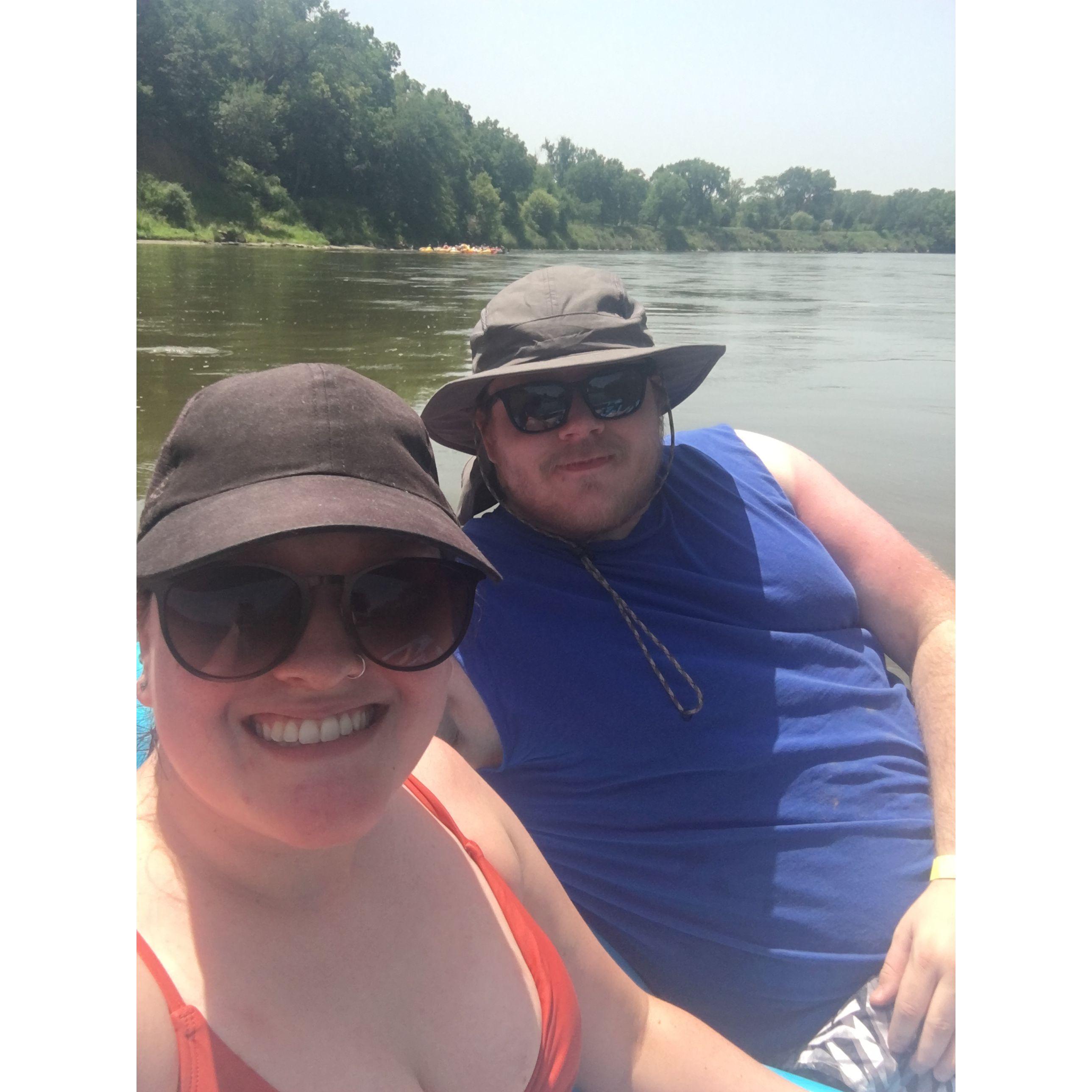 Our love for each other burns brighter than the sunburn from this kayak trip... Omaha June '22